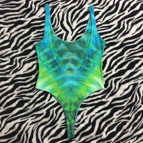 tiedye bodysuit tie dyed by me - Picture 2 of 8